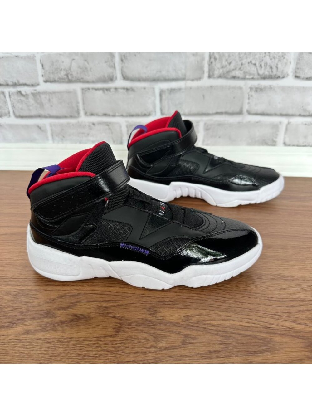Rare Nike Air Jordan 6 Rings Toddler Boys 3Y Athletic Shoes Black Red DQ8432-001